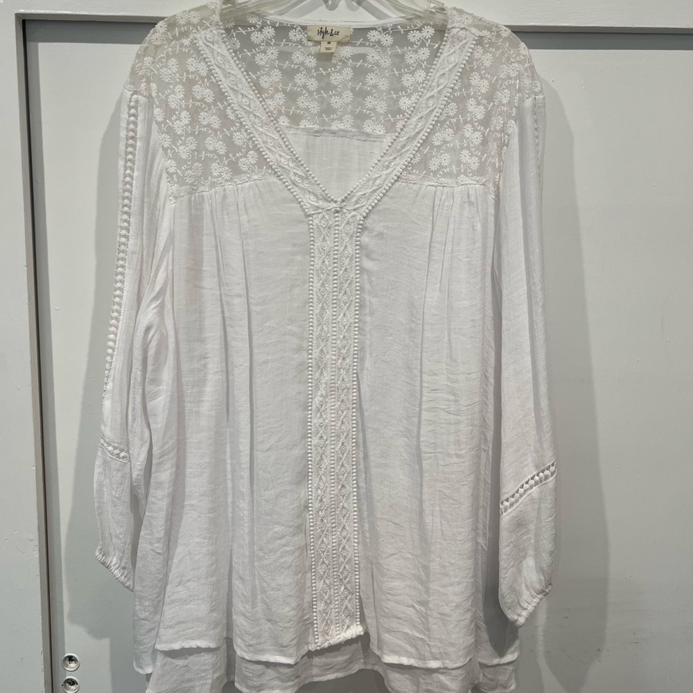 White Lace Blouse